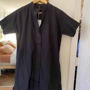 NWT Quince 100% cotton black mini dress